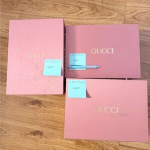 Gucci Pink Boxes - Set of 3